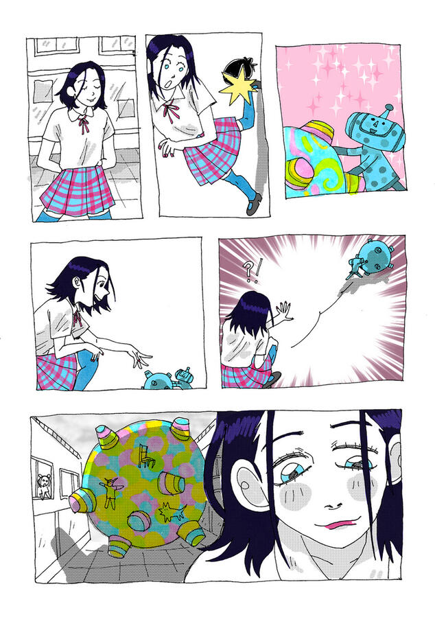 katamari, comic page, fanzine, 2023