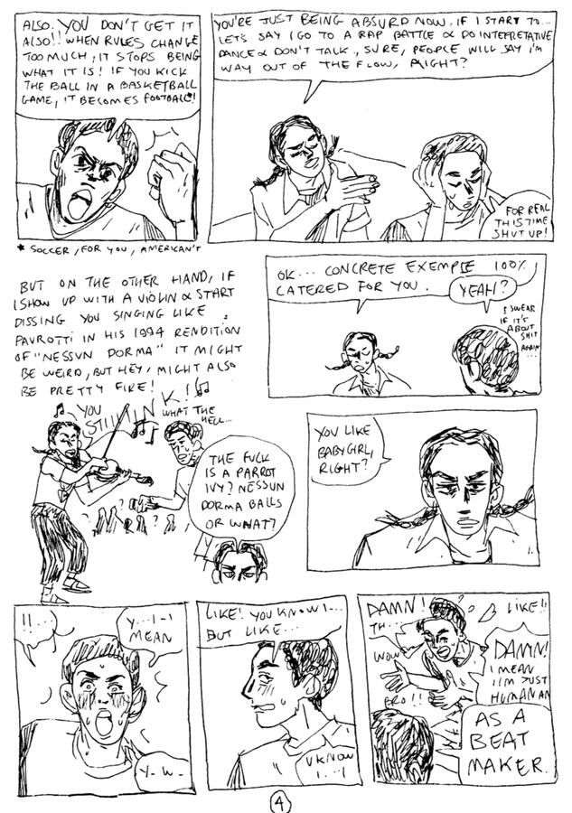 page of my personal comic MSAT, from the 'ayo' chapter, available for free on comicfury, 2024